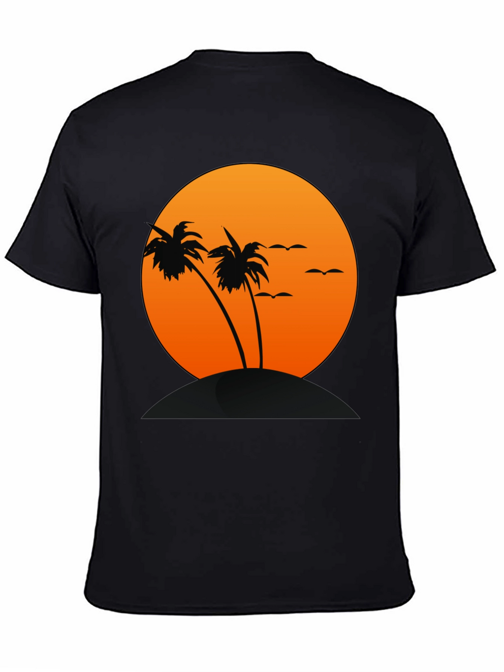 Sunset Palm Tree Graphic T-Shirt