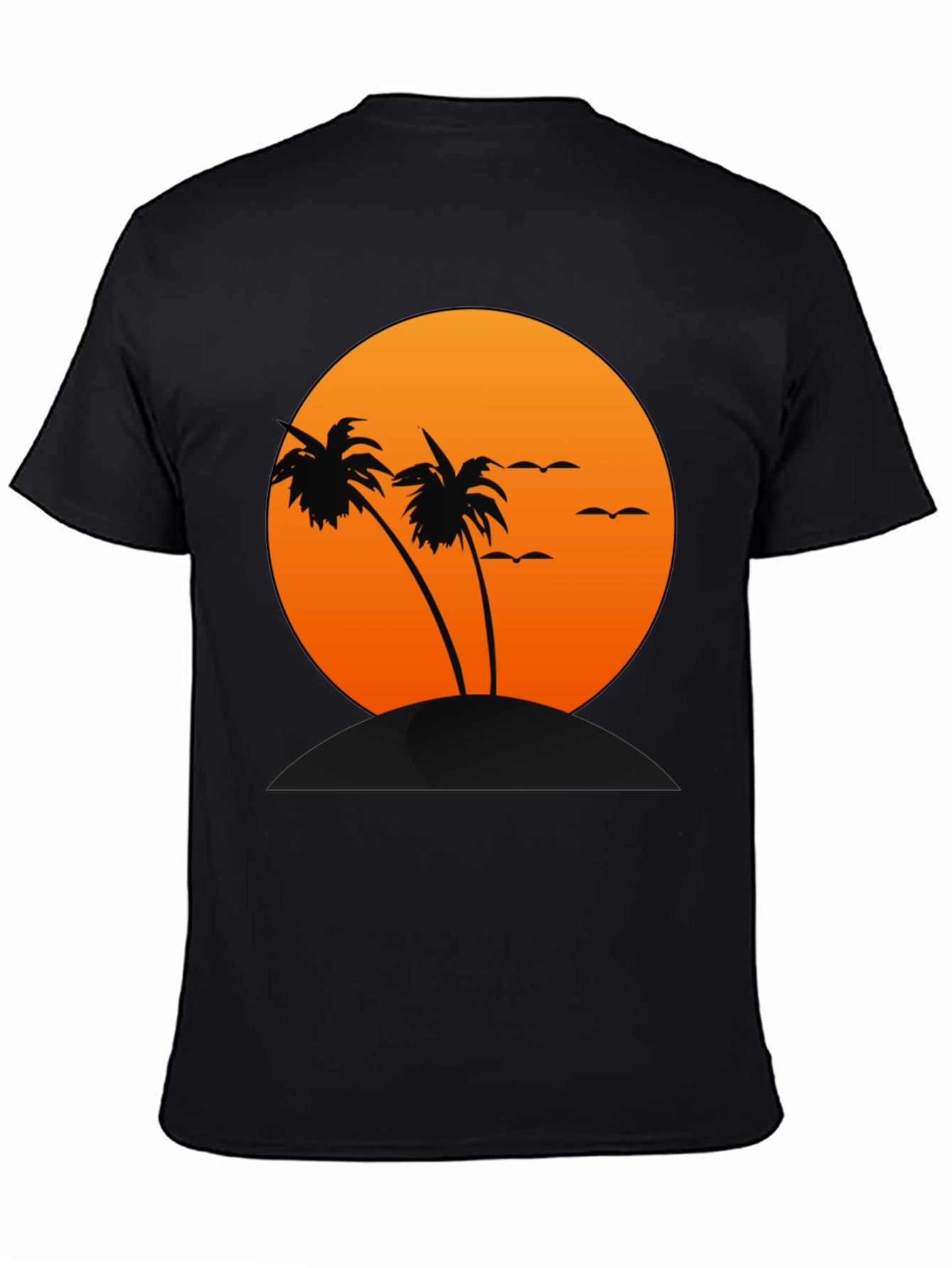 Sunset Palm Tree Graphic T-Shirt