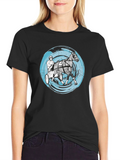 Harness Racing Tee - Distressed Circle Design