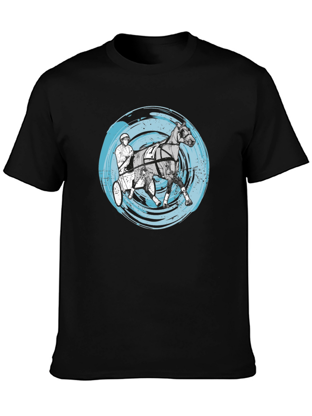 Harness Racing Tee - Distressed Circle Design