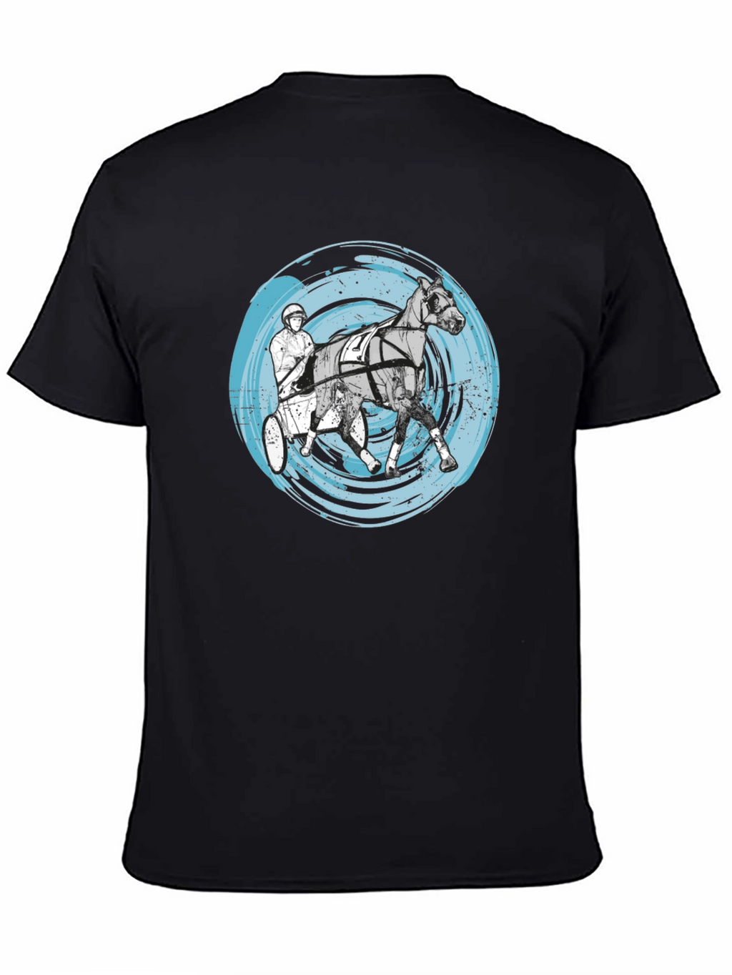 Harness Racing Tee - Distressed Circle Design