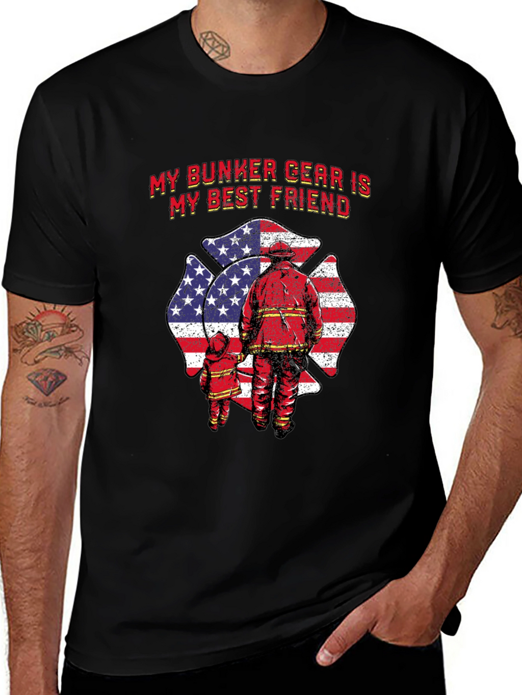 Firefighter Bunker Gear T-Shirt