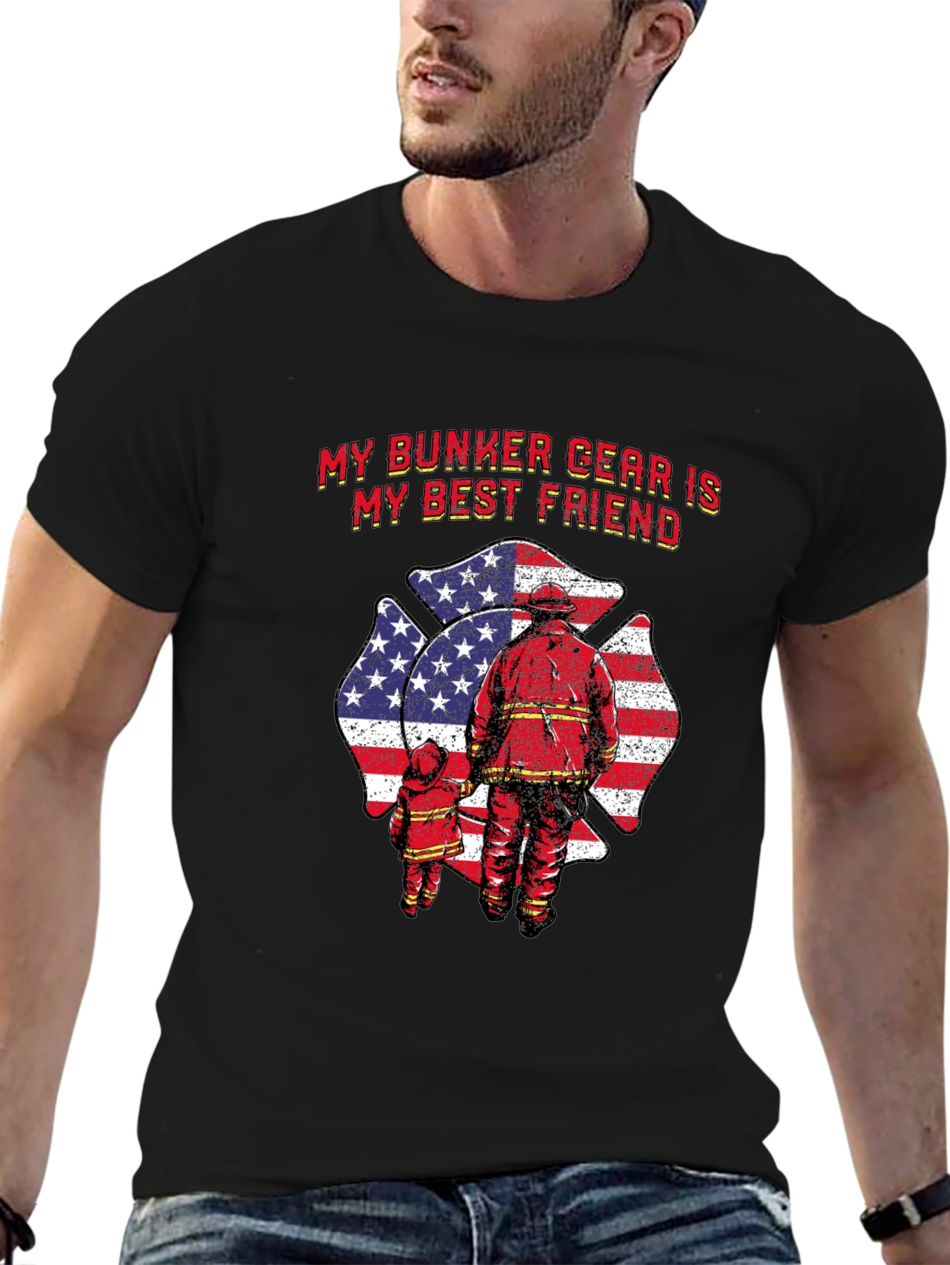 Firefighter Bunker Gear T-Shirt