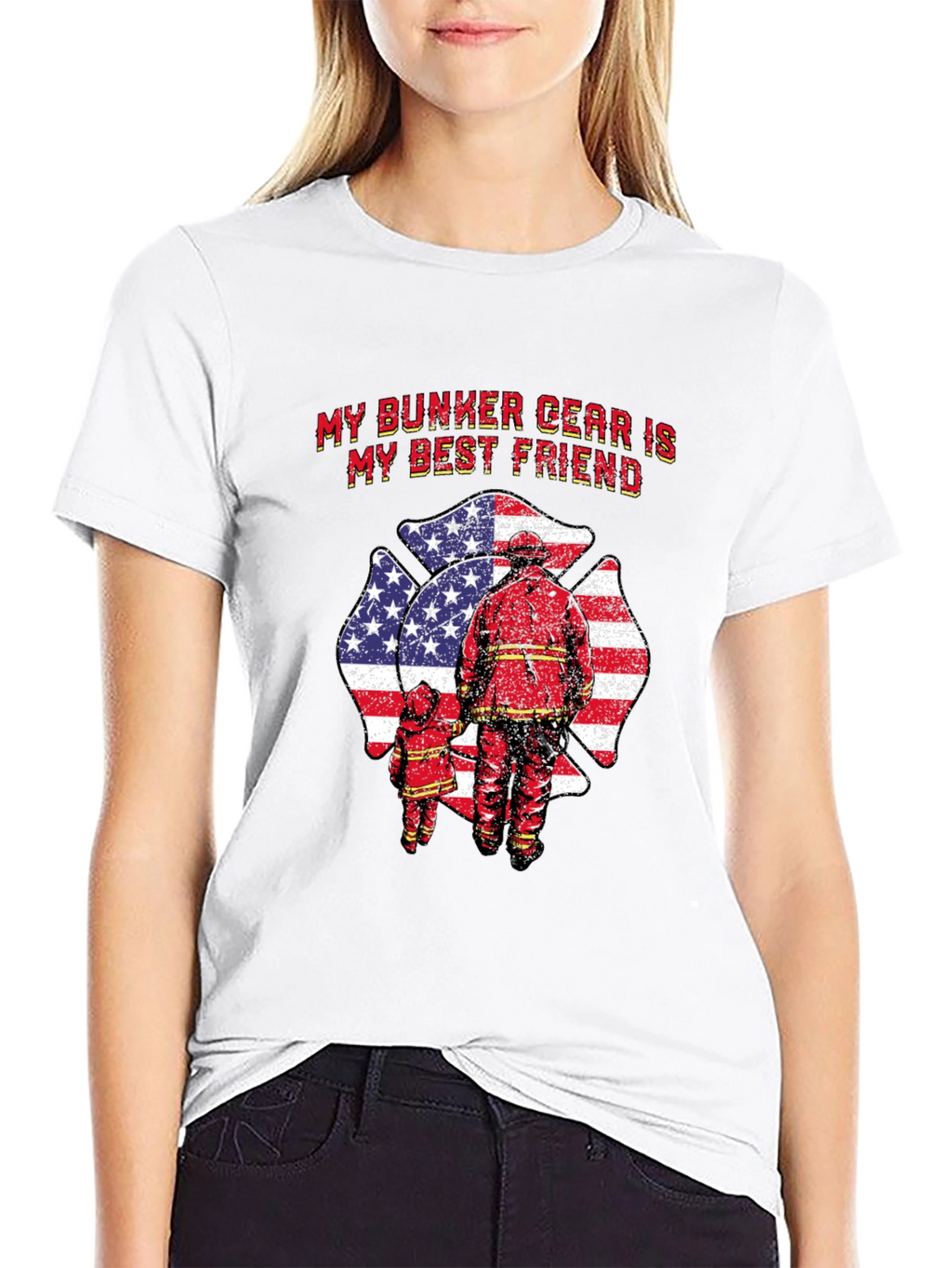 Firefighter Bunker Gear T-Shirt