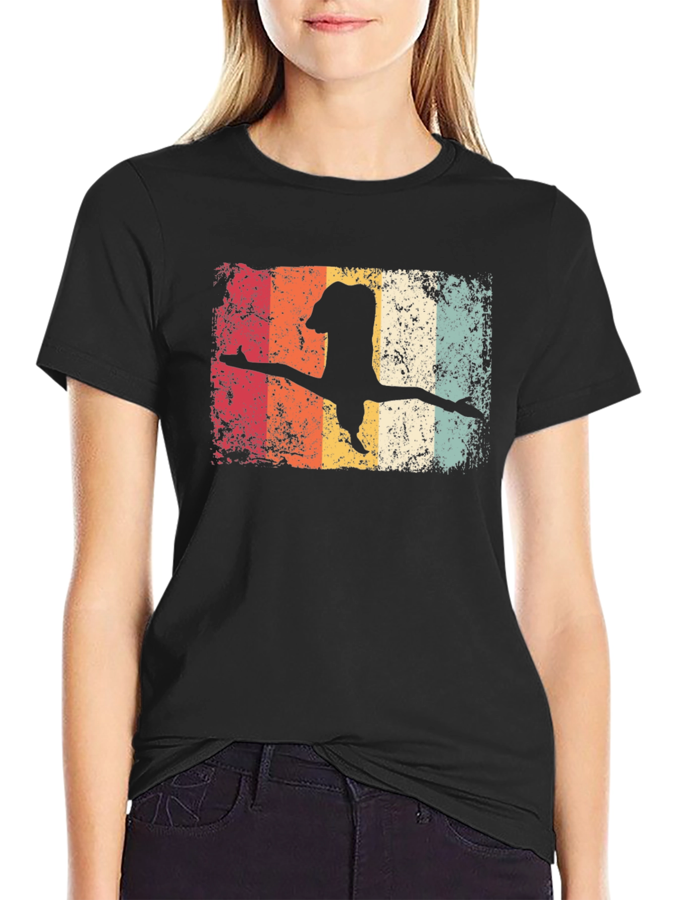 Vintage Gymnastics Silhouette T-Shirt