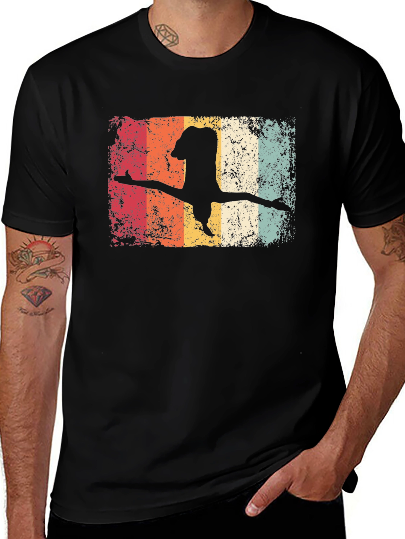 Vintage Gymnastics Silhouette T-Shirt