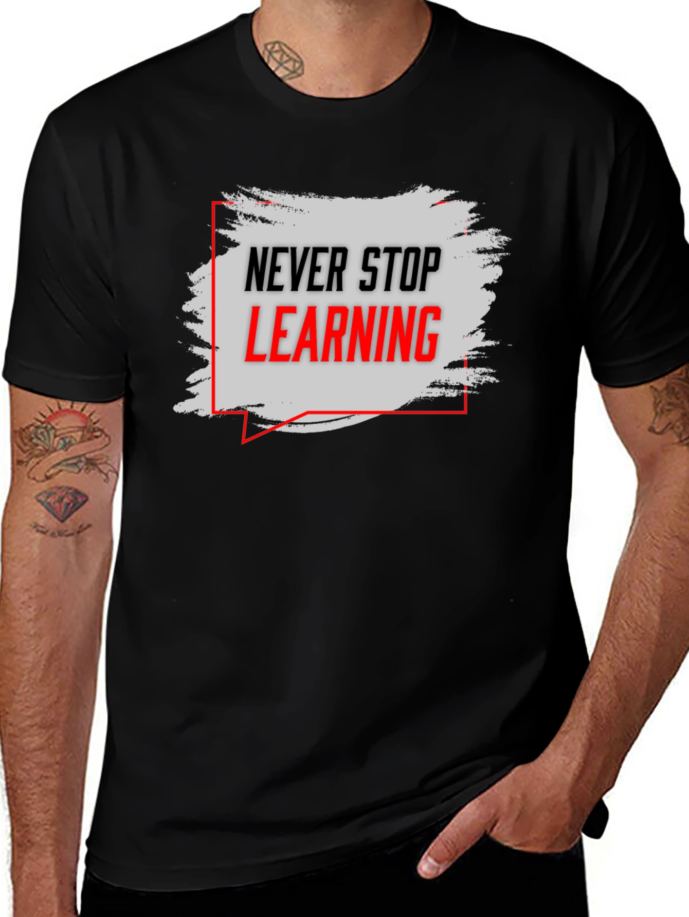 Never Stop Learning Graphic Tee