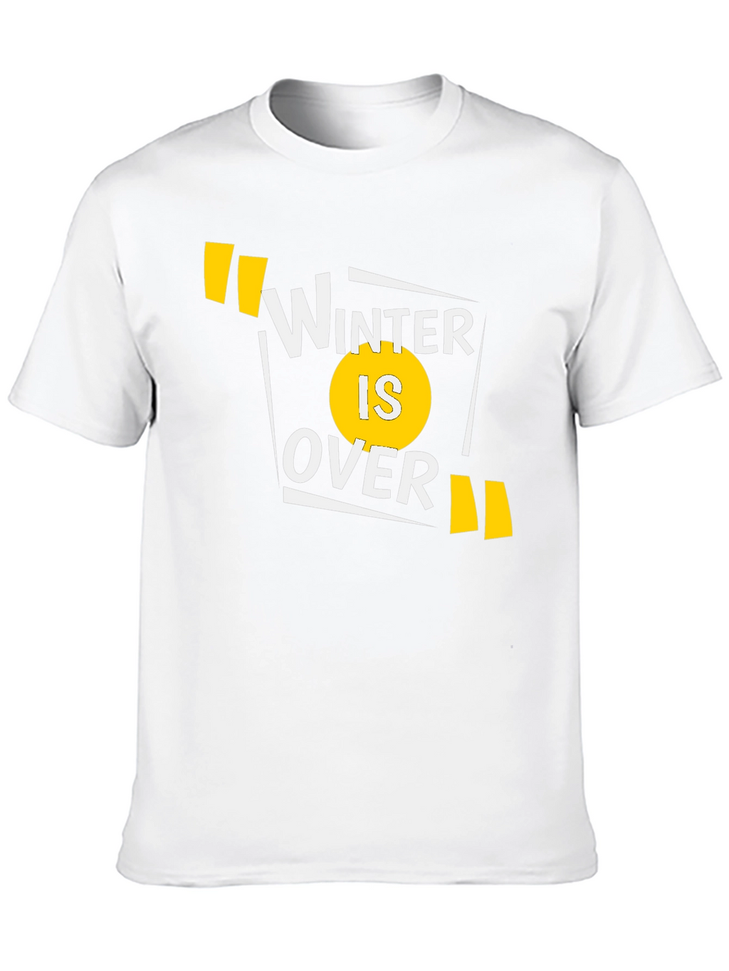 Winter is Over Graphic Tee - Black Cotton T-Shirt
