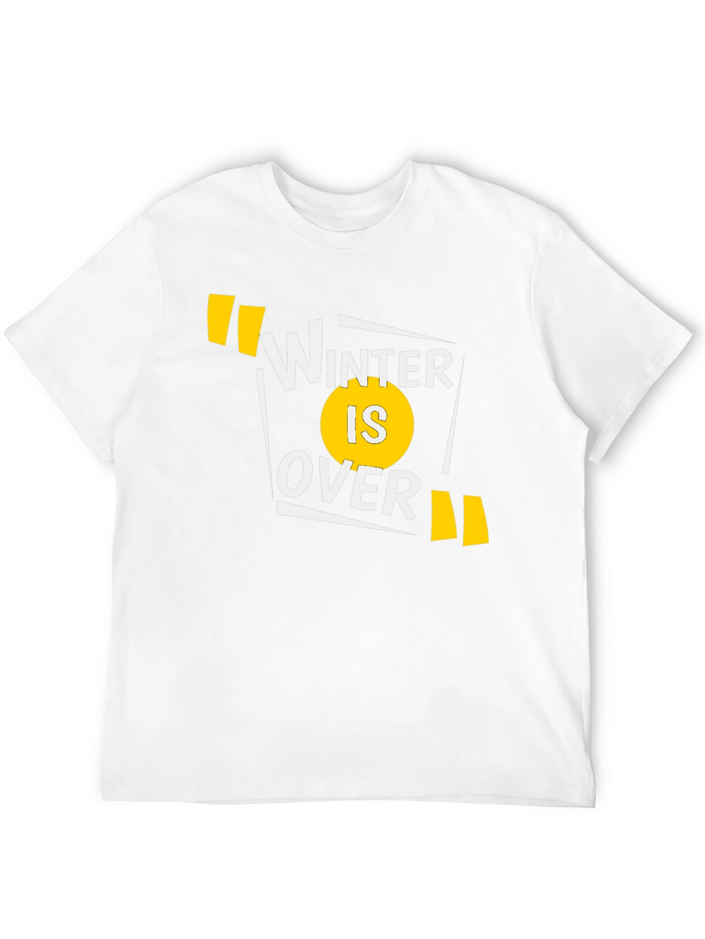 Winter is Over Graphic Tee - Black Cotton T-Shirt