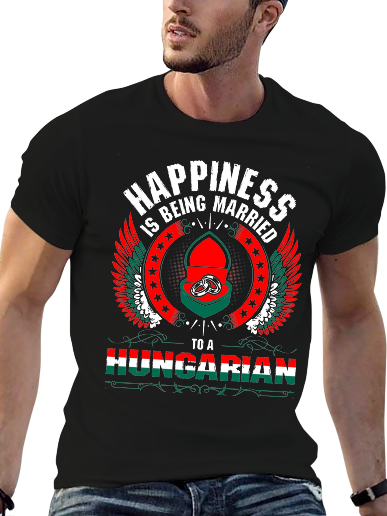 Hungarian Pride T-Shirt - Happiness is Being Married