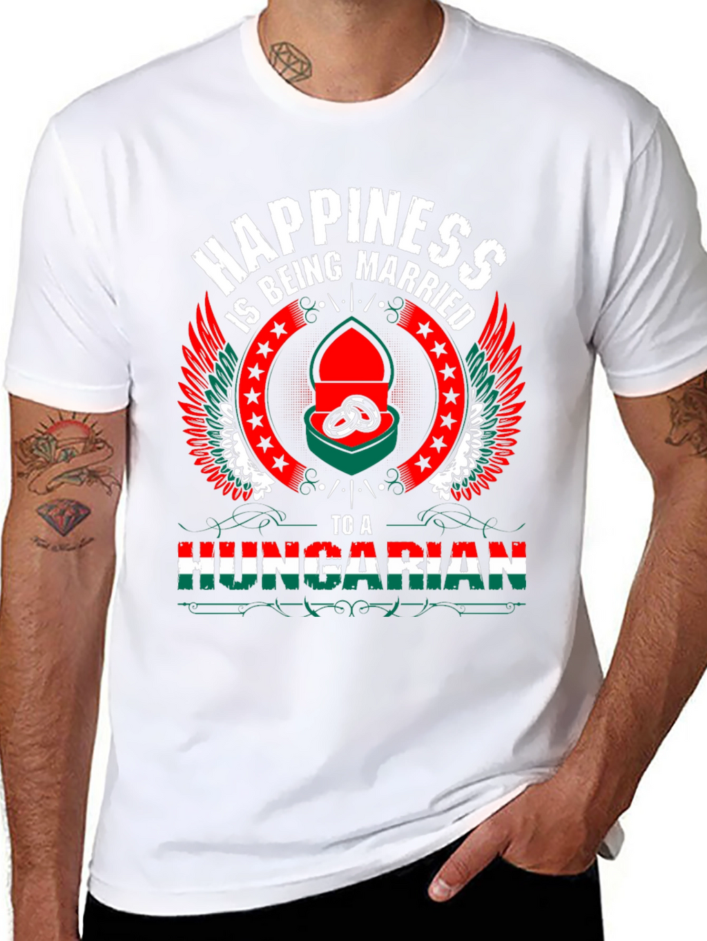 Hungarian Pride T-Shirt - Happiness is Being Married