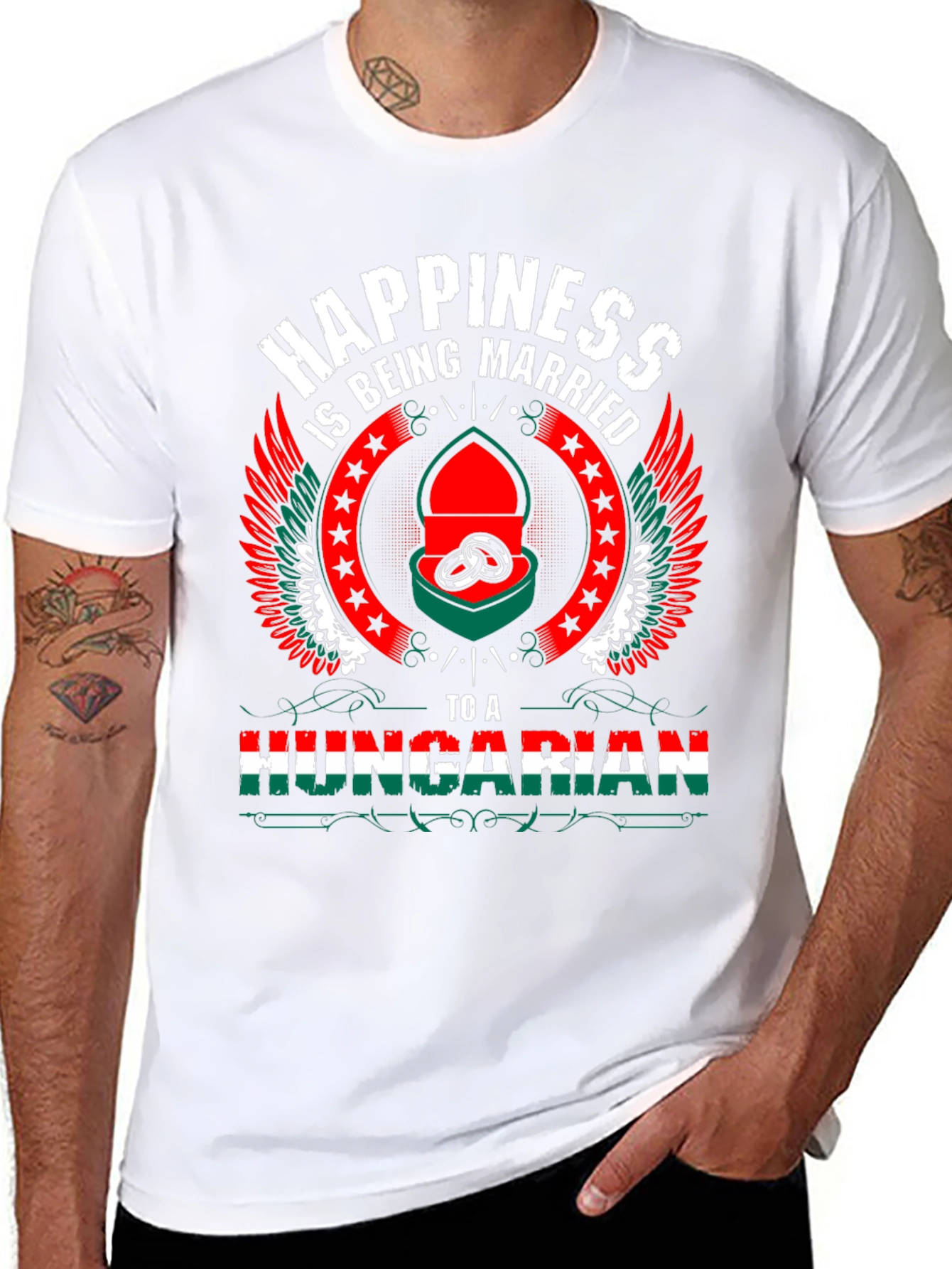 Hungarian Pride T-Shirt - Happiness is Being Married