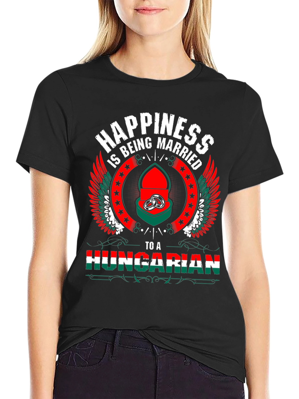 Hungarian Pride T-Shirt - Happiness is Being Married