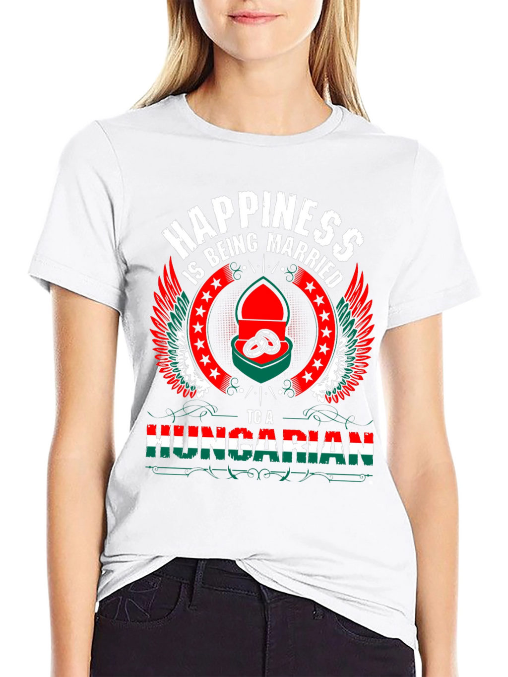 Hungarian Pride T-Shirt - Happiness is Being Married