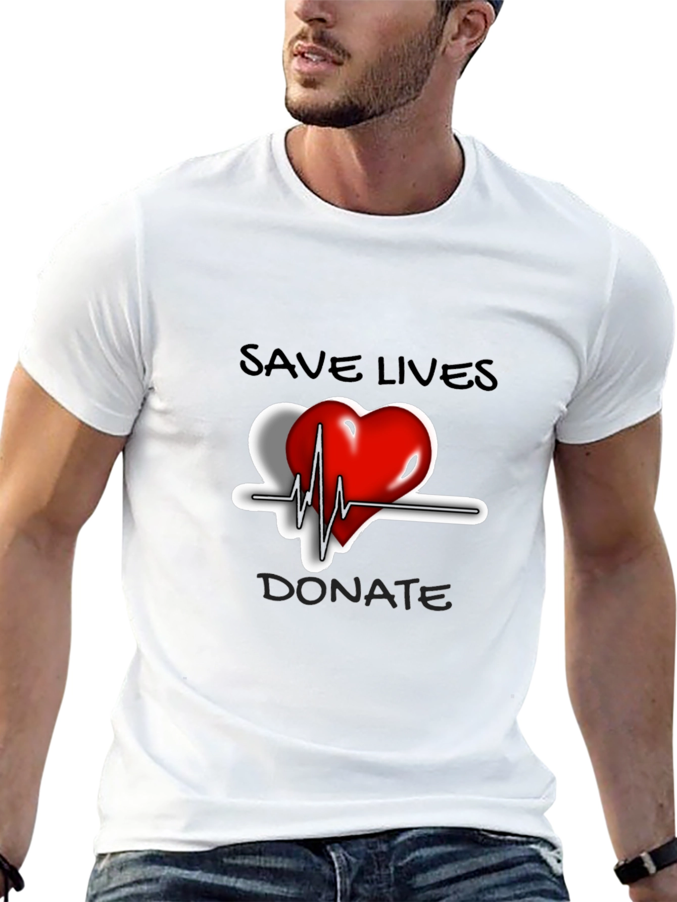 Save Lives Donate Heartbeat T-Shirt