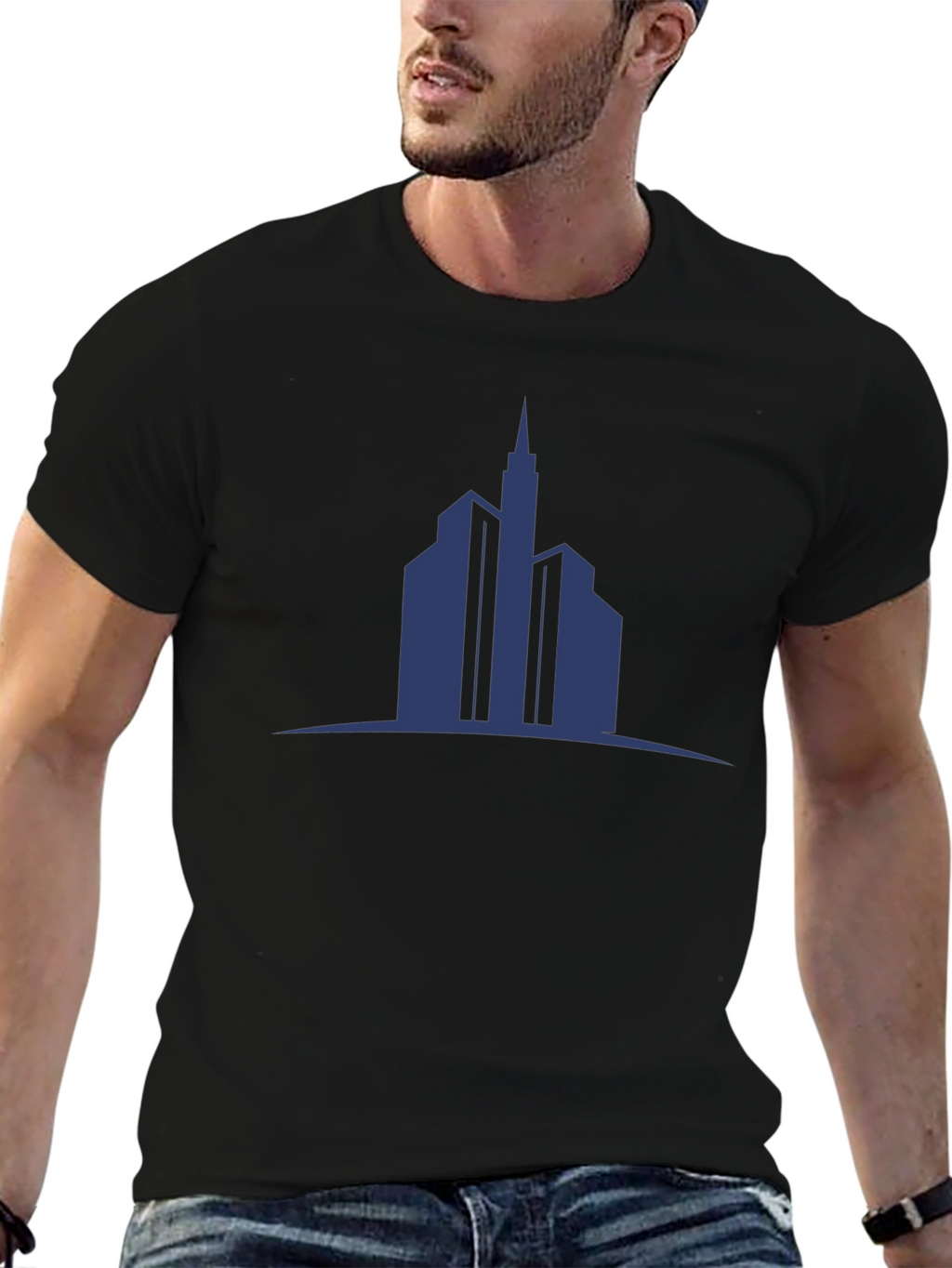 Cityscape Graphic T-Shirt - Modern Urban Design