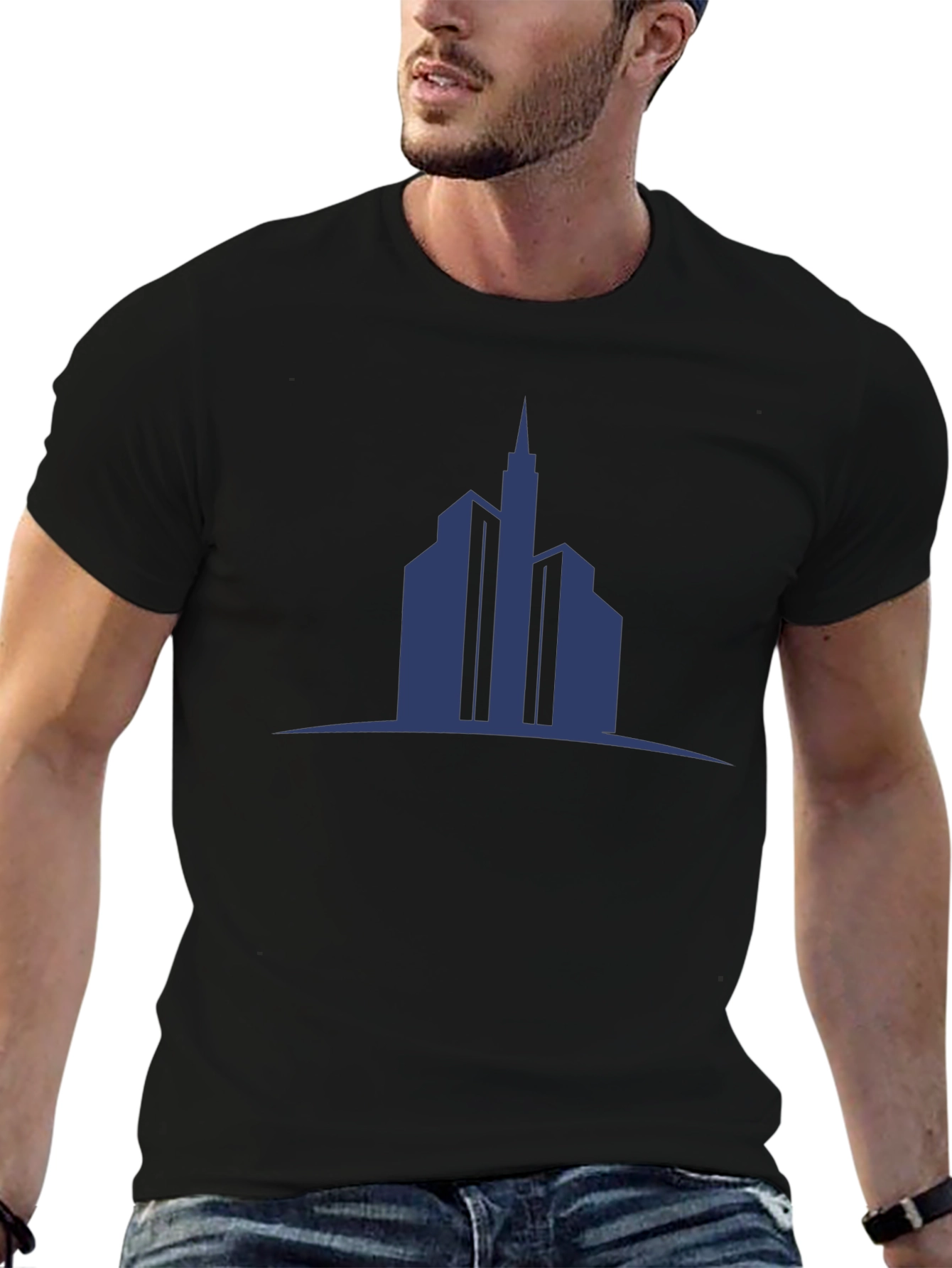 Cityscape Graphic T-Shirt - Modern Urban Design