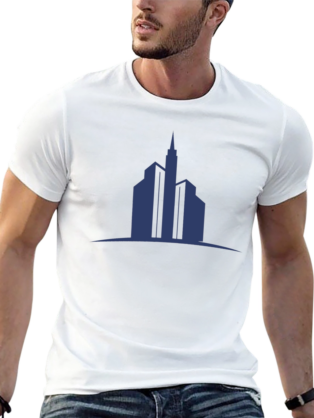Cityscape Graphic T-Shirt - Modern Urban Design