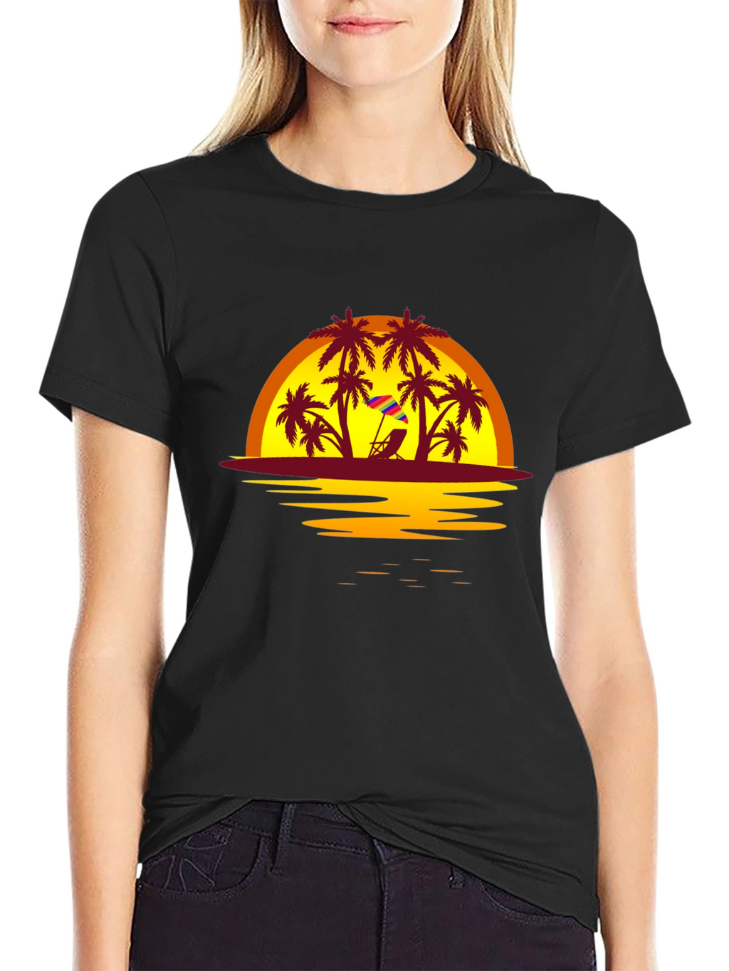 Tropical Sunset Beach T-Shirt