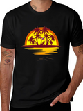 Tropical Sunset Beach T-Shirt