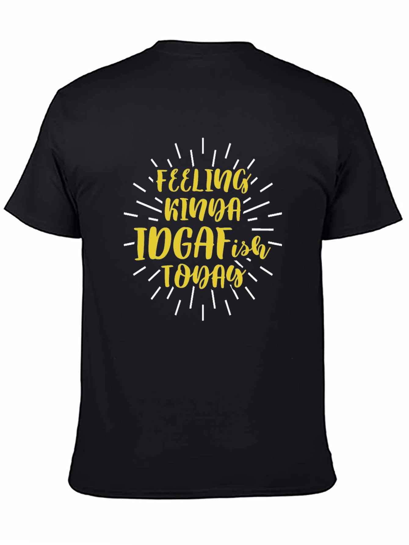 IDGAFish Today Graphic Tee - Black Cotton T-Shirt