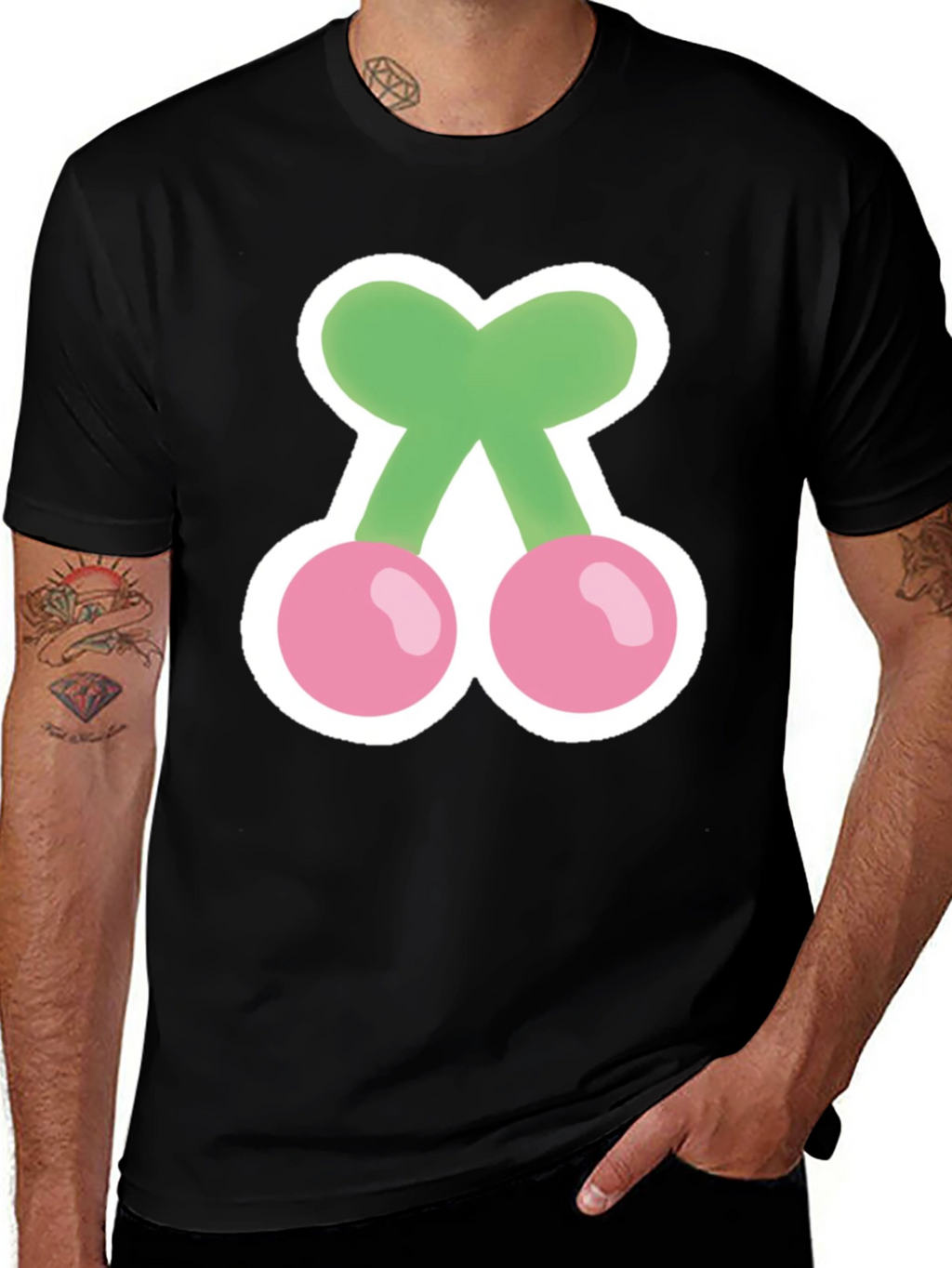 Cherry Graphic T-Shirt - Soft Cotton Blend