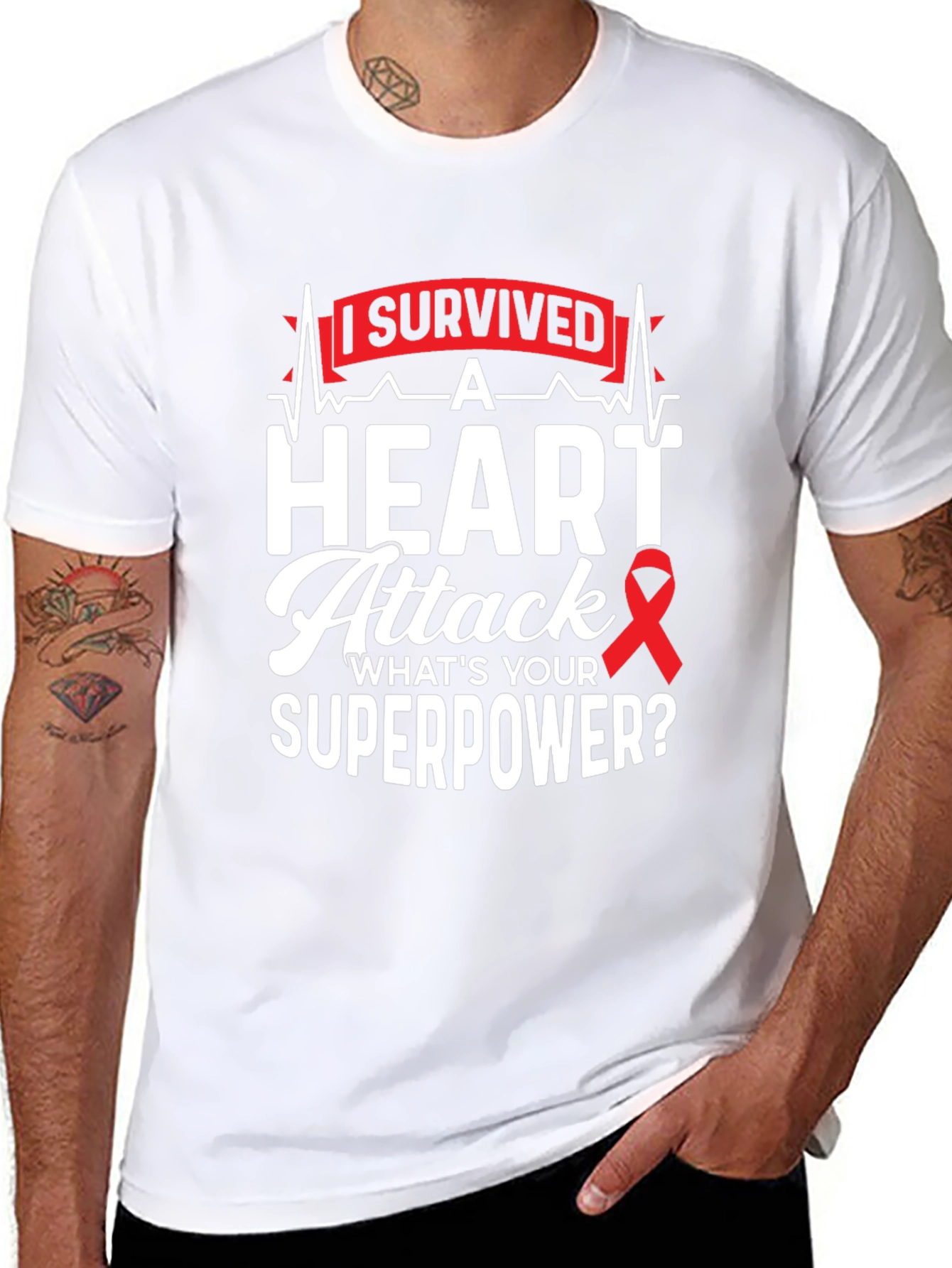 Heart Attack Survivor T-Shirt - Whats Your Superpower?