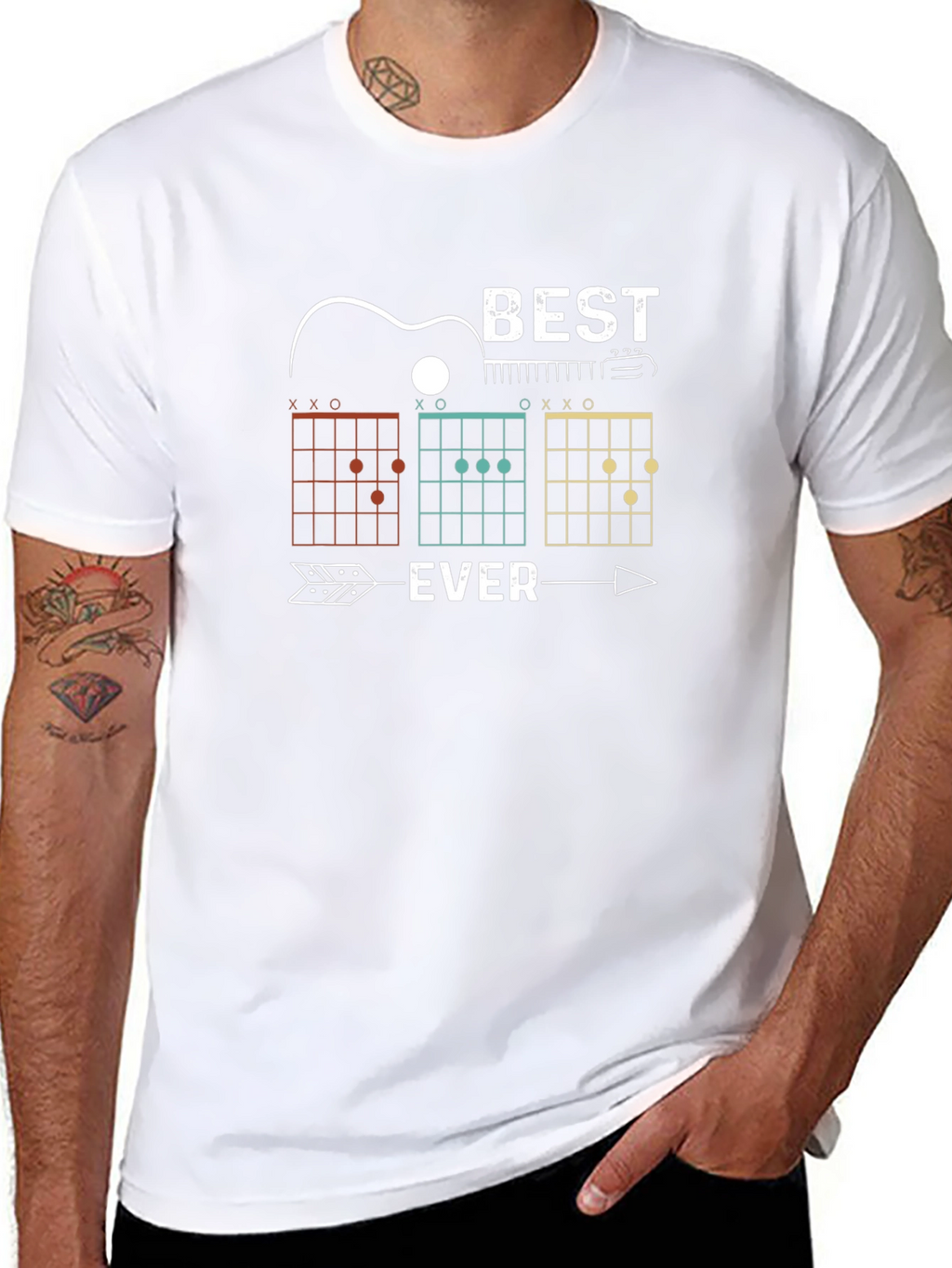 Best Ever Guitar Chords Graphic T-Shirt