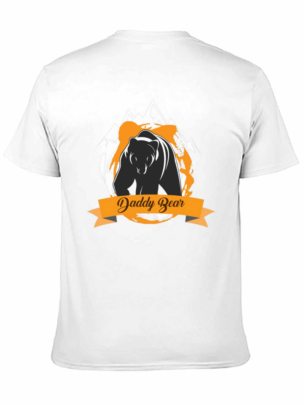 Daddy Bear Graphic Tee - Black Cotton T-Shirt