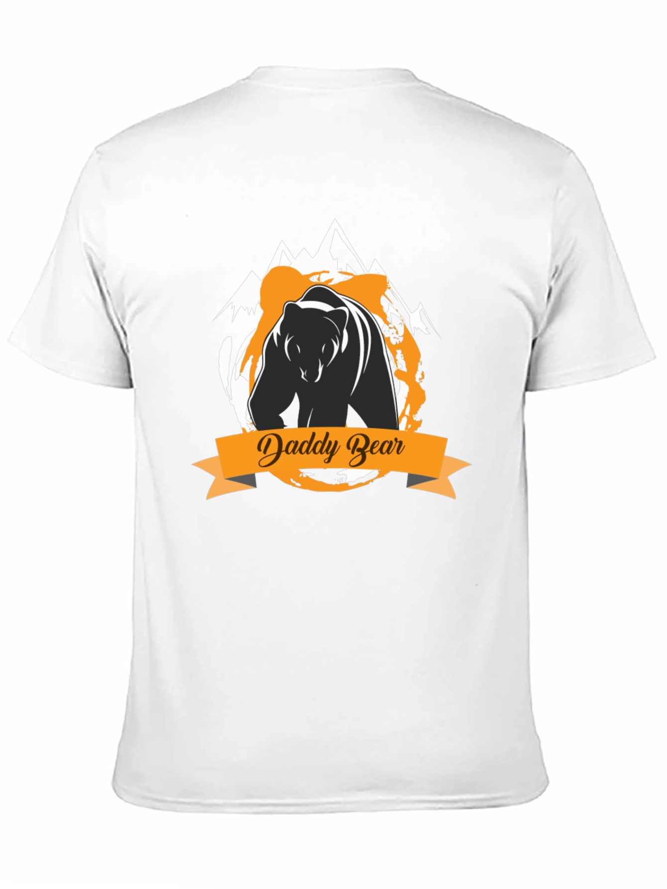 Daddy Bear Graphic Tee - Black Cotton T-Shirt