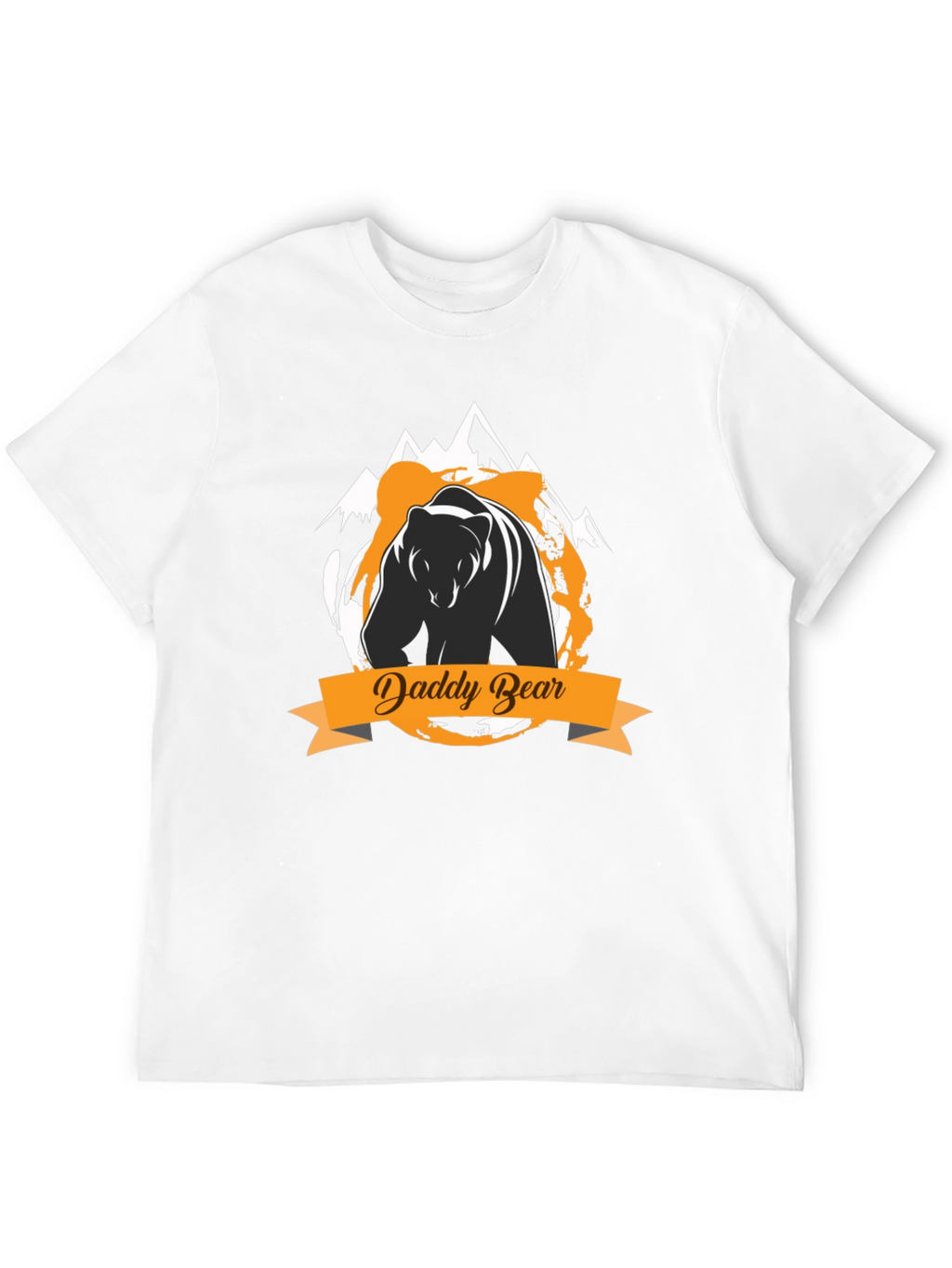 Daddy Bear Graphic Tee - Black Cotton T-Shirt