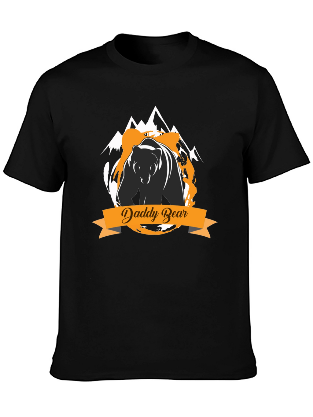 Daddy Bear Graphic Tee - Black Cotton T-Shirt