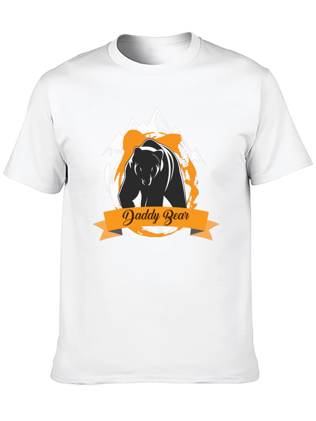 Daddy Bear Graphic Tee - Black Cotton T-Shirt