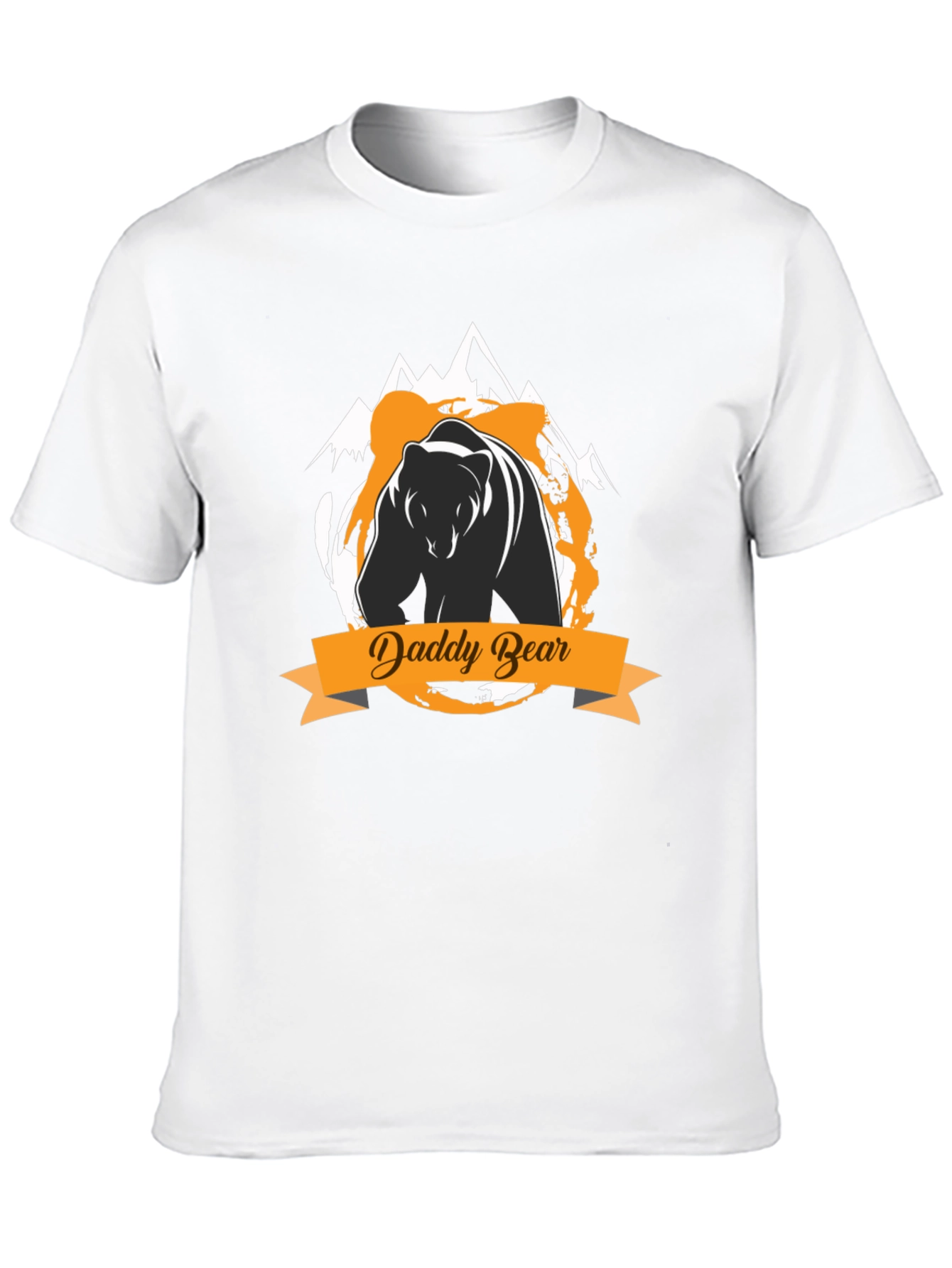 Daddy Bear Graphic Tee - Black Cotton T-Shirt