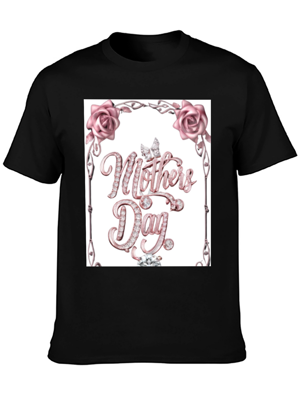 Diamond Mothers Day Black T-Shirt