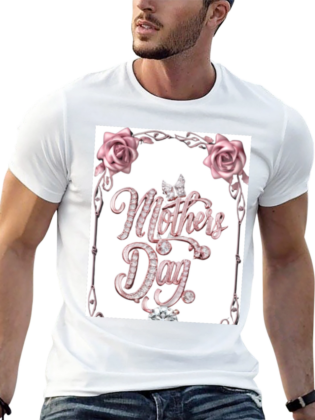 Diamond Mothers Day Black T-Shirt