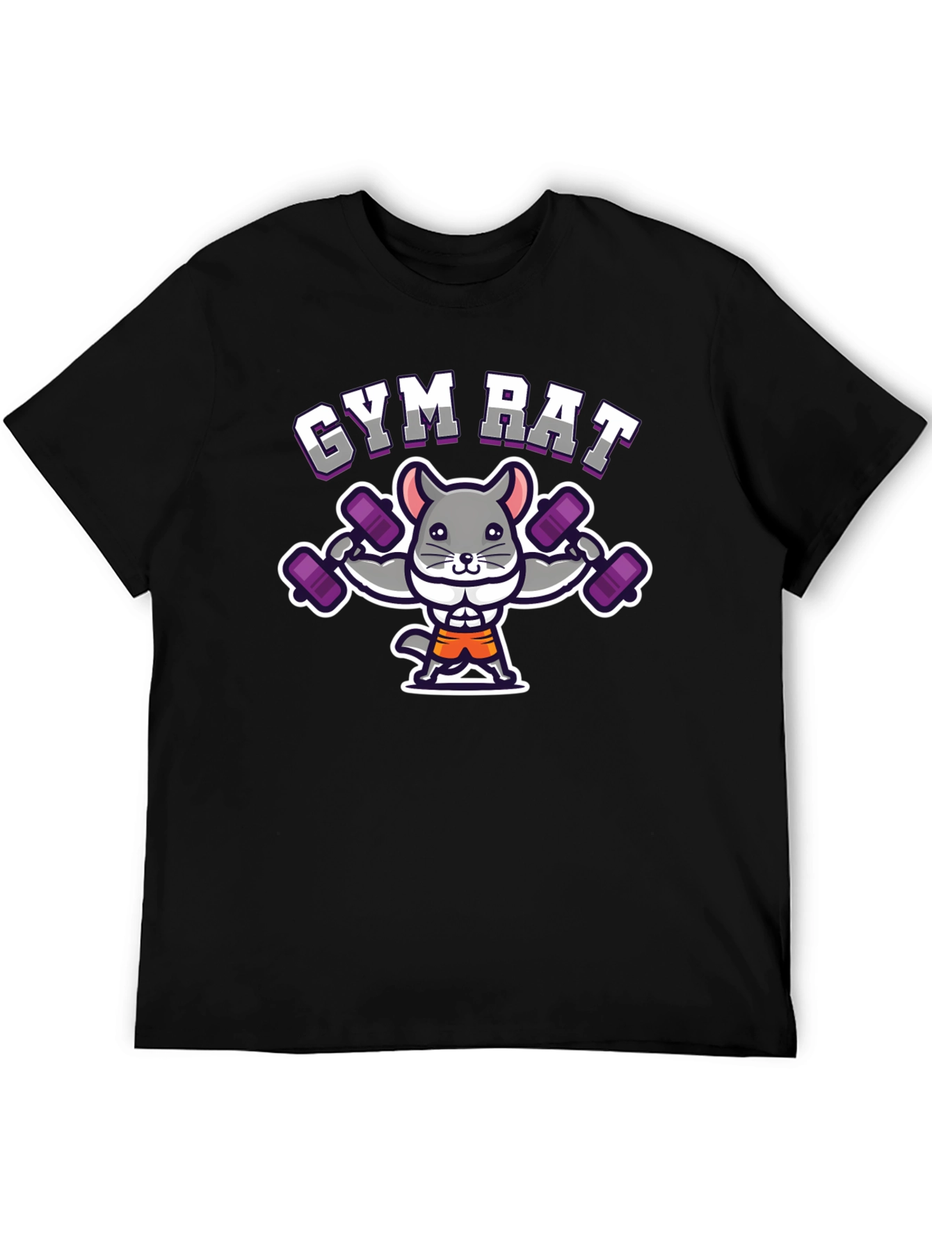 Gym Rat Chinchilla T-Shirt - Workout Humor