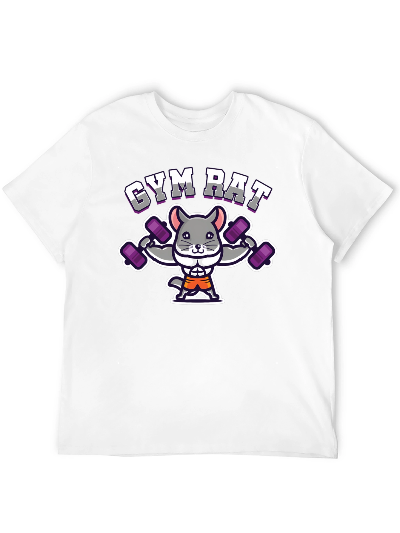 Gym Rat Chinchilla T-Shirt - Workout Humor
