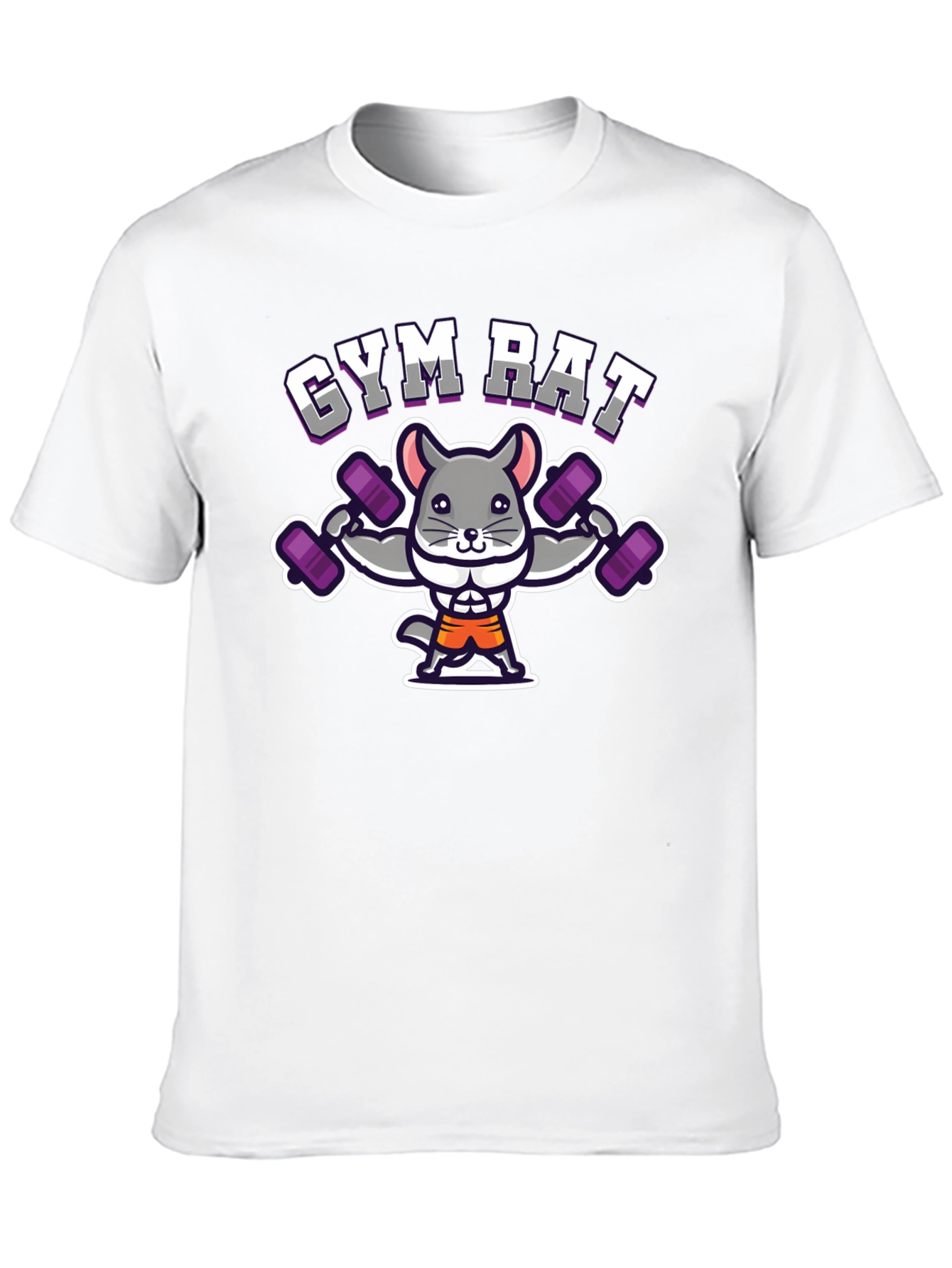 Gym Rat Chinchilla T-Shirt - Workout Humor