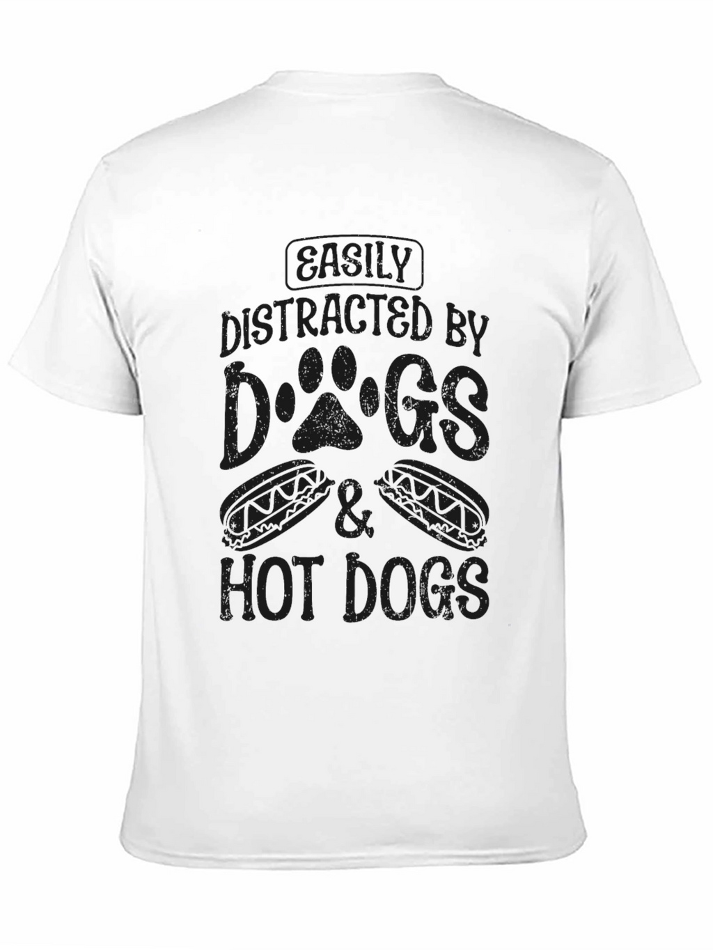Easily Distracted by Dogs and Hot Dogs T-Shirt