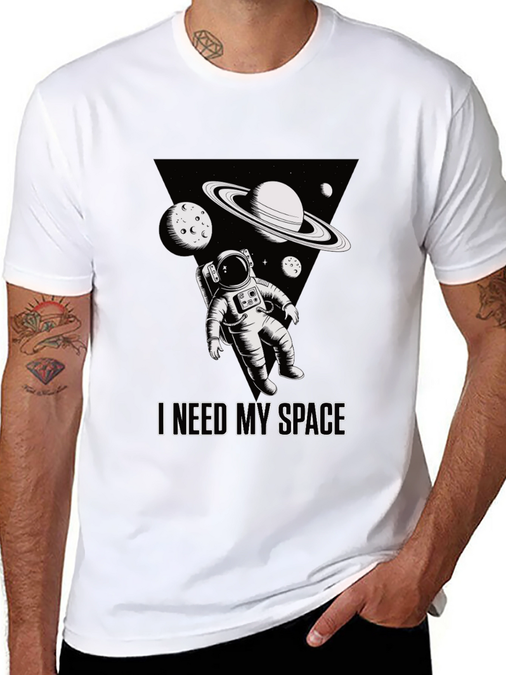 I Need My Space T-Shirt - Astronaut Graphic Tee