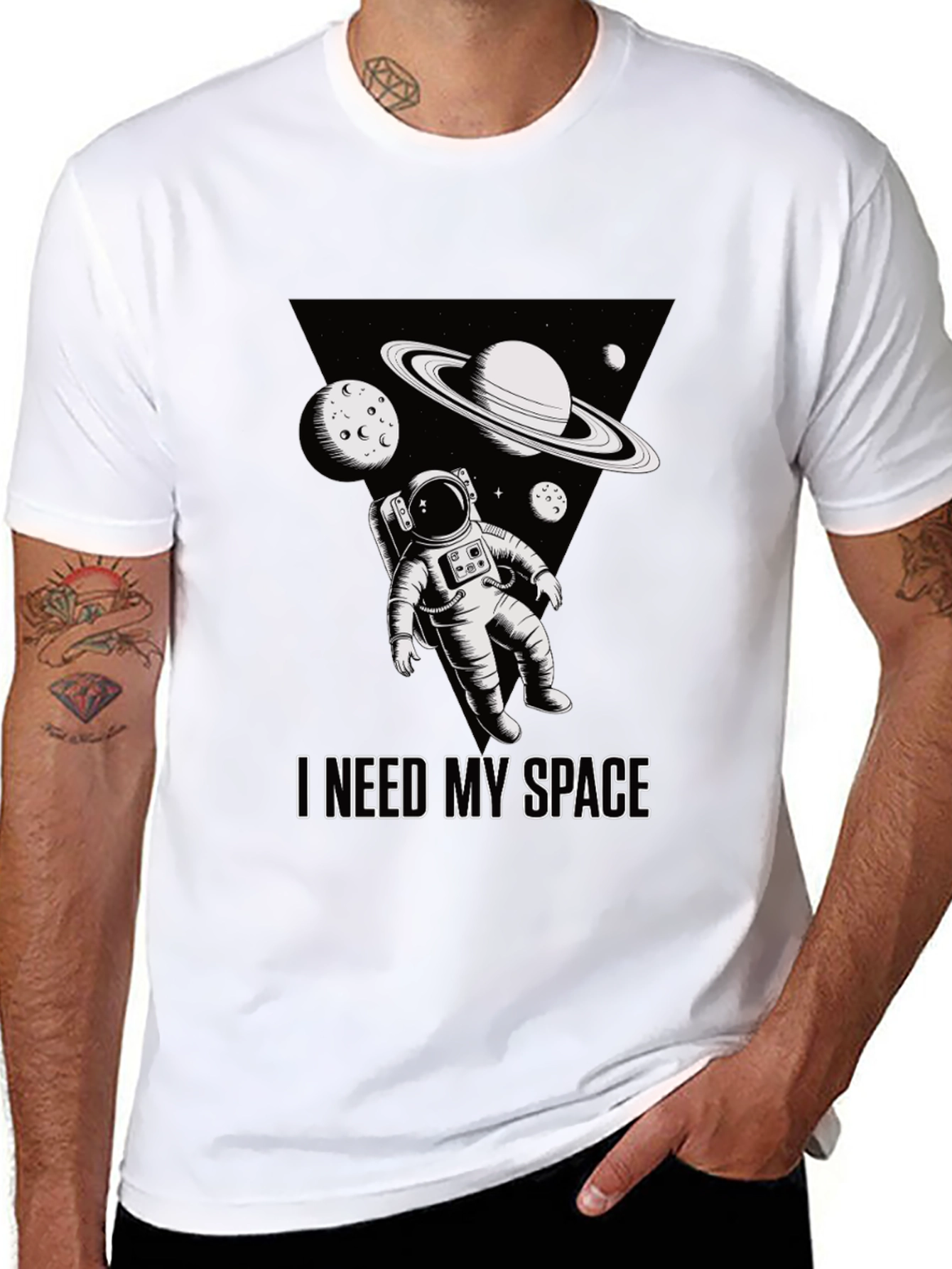 I Need My Space T-Shirt - Astronaut Graphic Tee