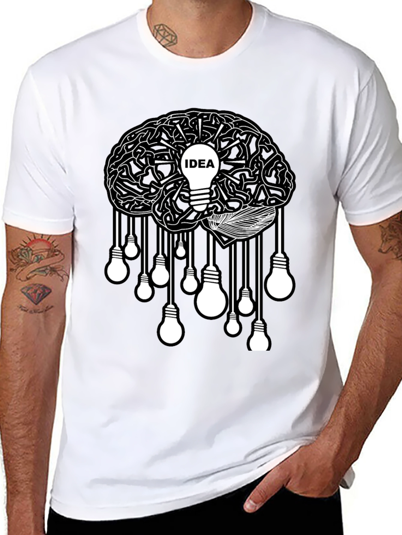 Idea Brain T-Shirt - Creative Thinker Tee