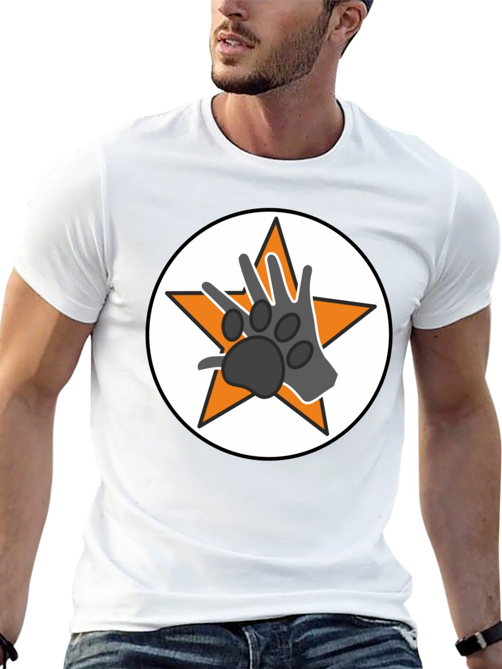Star Paw Graphic Tee - Black Unisex T-Shirt