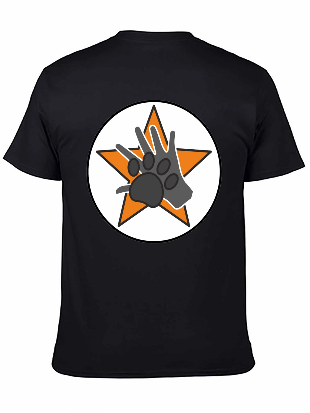 Star Paw Graphic Tee - Black Unisex T-Shirt