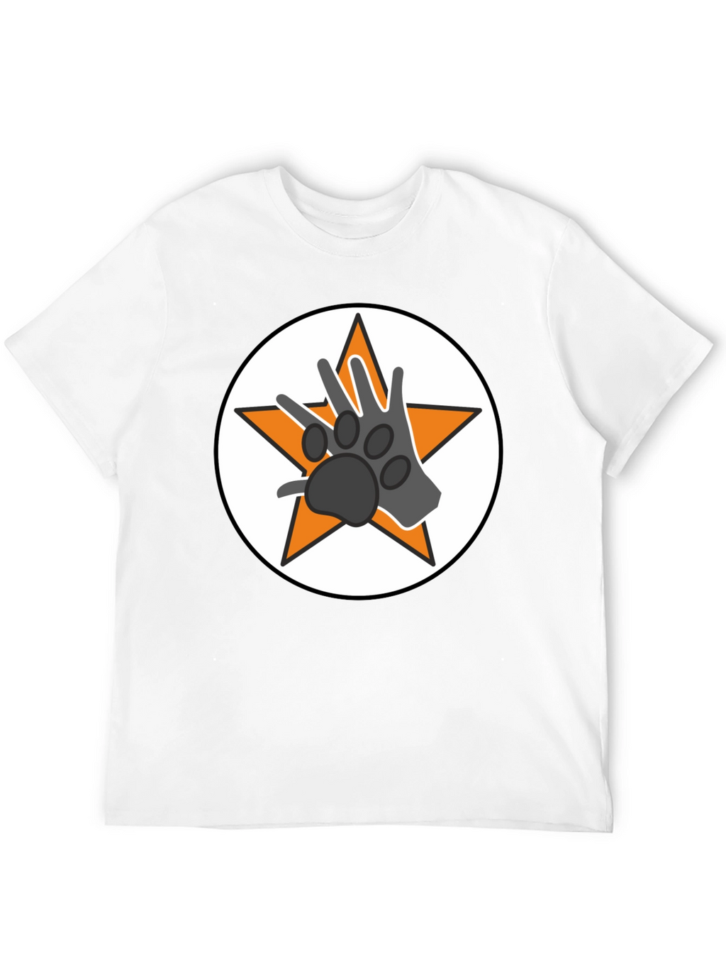Star Paw Graphic Tee - Black Unisex T-Shirt