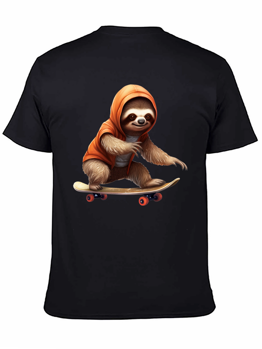 Sloth Skateboarder Graphic Tee
