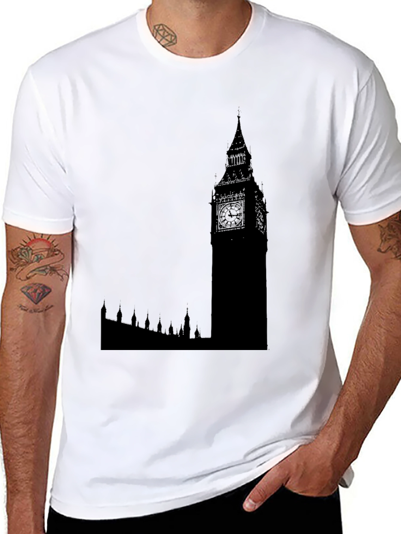 Big Ben Silhouette Tee - London Landmark Shirt