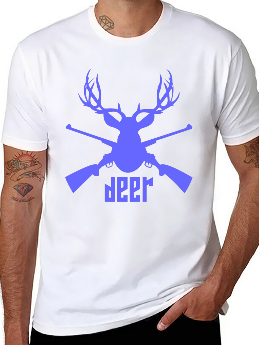 Deer Hunter Graphic Tee - Mens Black T-Shirt