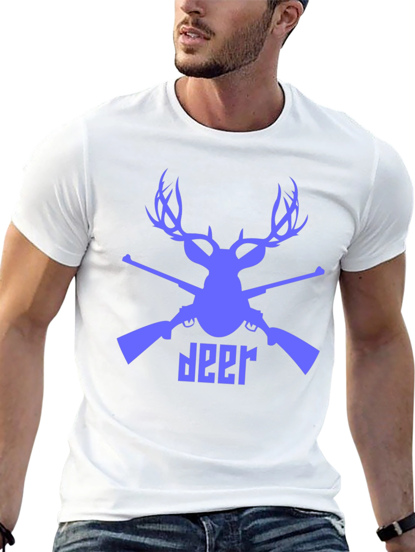 Deer Hunter Graphic Tee - Mens Black T-Shirt